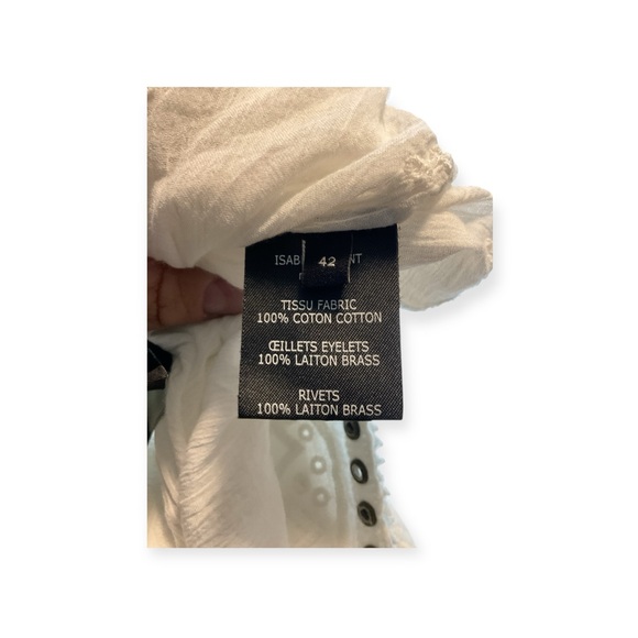 Women’s Isabel Marant Etoile Alexia white bohemian blouse, size 42 ( sz10) - Picture 5 of 5